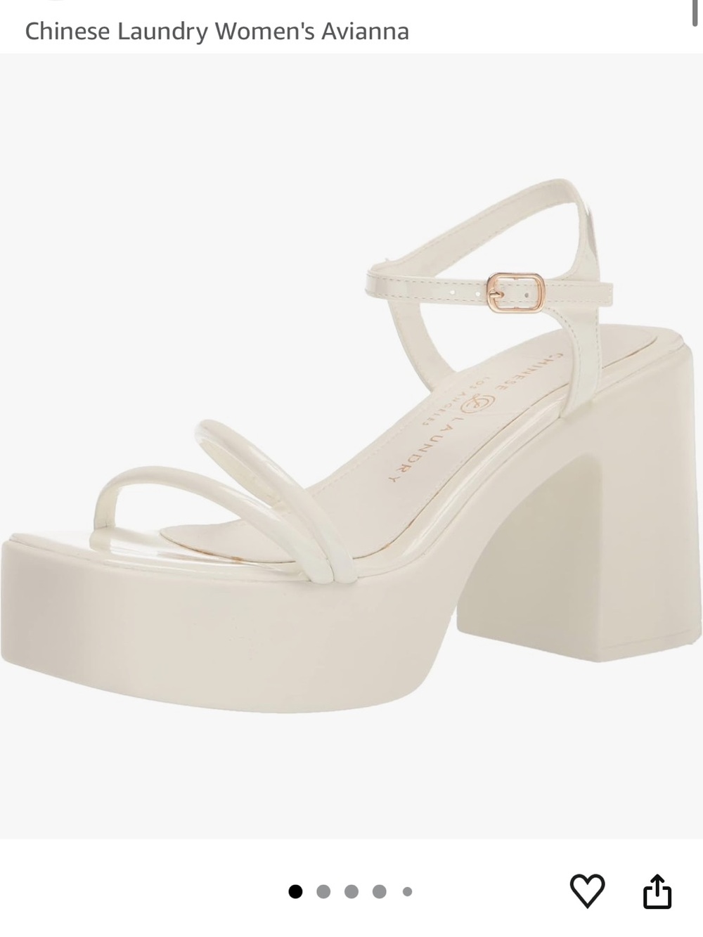 Chinese Laundry Womens Avianna Platform Sandal in cream